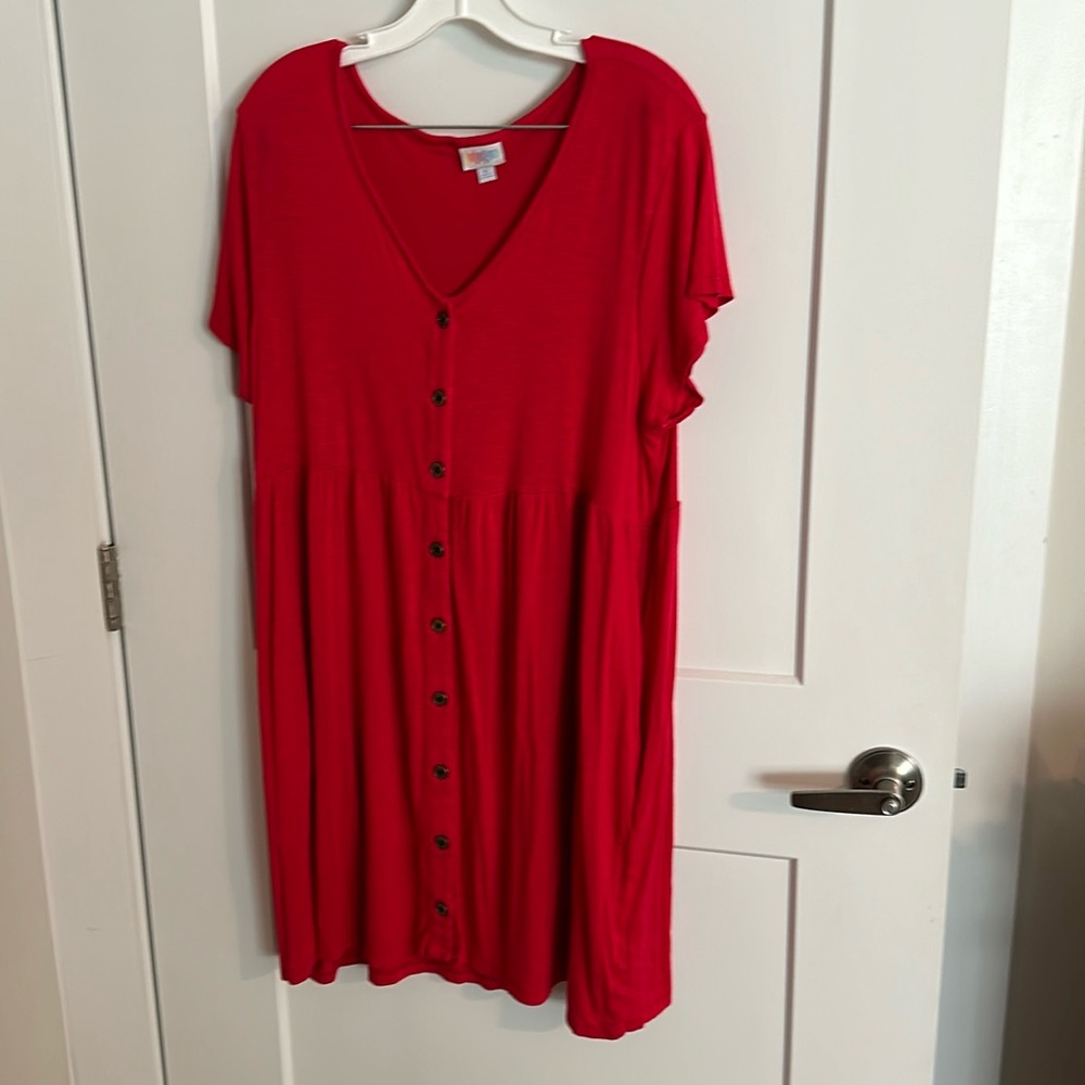 Lularoe Heidi never worn xl red no tags